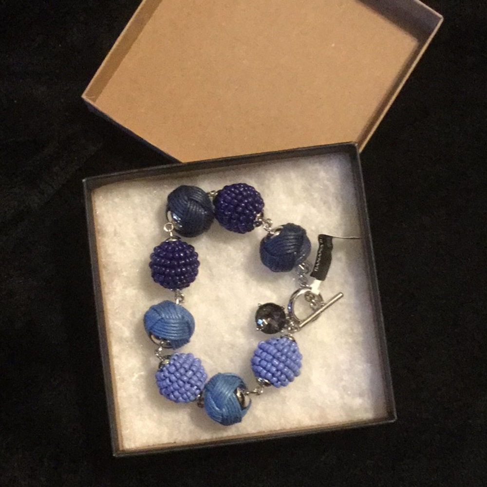 Banana Republic Beaded Blue Bracelet